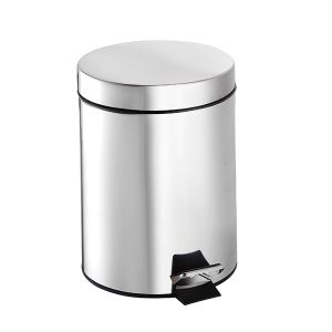 Croydex Five Litre Stainless Steel Bin