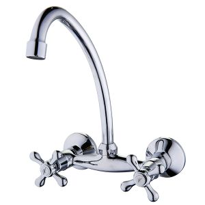 Evox Victoria Sink Mixer Wall-Mounted Chrome