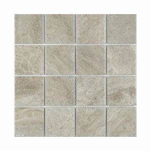 Misty Grey Square Porcelain Mosaic 300x300mm