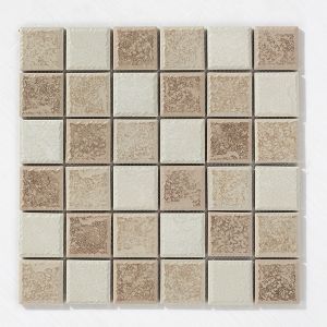 Caramel Blush Beige Porcelain Mosaic 300x300mm