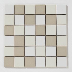 Amaretto Biscuit Porcelain Mosaic 300x300mm