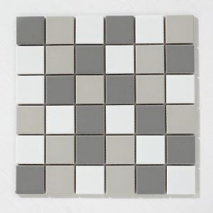 Summer Oak Soft Grey Porcelain Mosaic 300x300mm