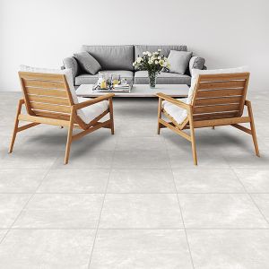 Brushed Cement Grey Ceramic Floor 400x400mm