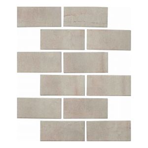 Caramella Sand Ceramic Brick Mosaic 207x312mm