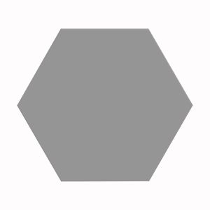 Hexagon Basic Grey Porcelain 250x218mm