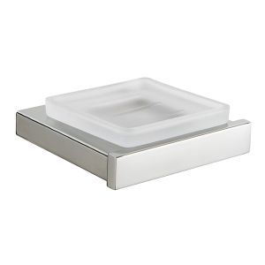 Evox Allegro Square Soap Dish & Holder SS Chrome