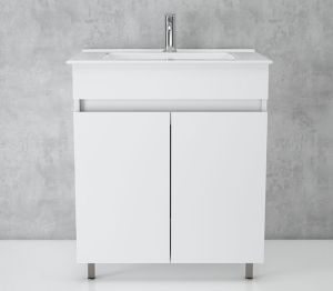 Waterfall Nara Floor Standing Vanity White 610x470x820mm