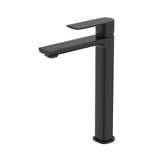 Nuvo Linea Slimline High Basin Mixer Black