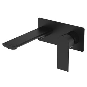 Nuvo Linea Wall-Mounted Basin Mixer Black