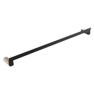 Nuvo Polar Single Towel Rail Black &amp; Copper