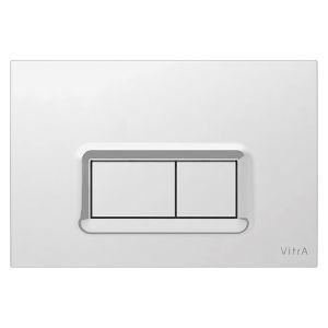 VitrA Loop Rectangular Dual Flush Plate Polished Chrome