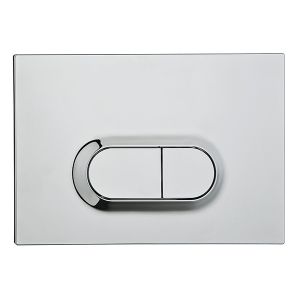 VitrA Loop O Dual-Flush Plate Oval Shiny