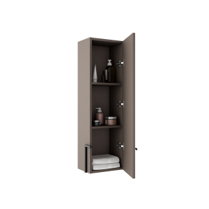 Nuvo Belle Wall Hung Tall Unit Quarzo 330x254x1100mm