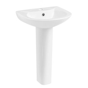 Evox Ivy Basin &amp; Pedestal Round White