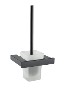 Evox Allegro Square Toilet Brush & Holder SS Black