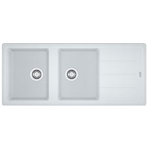 Franke Basis BFG621 Double Sink Polar White 1160x500x200mm