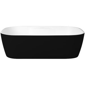 Nuvo Mode Rectangular Stone Counter Top Basin Matt Black