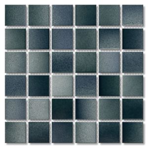 Dark Teal Mixed Porcelain Mosaic 306x306mm