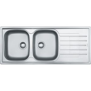 Franke Cascade CDX621-120 Stainless Steel Double Sink 1200x500x157mm