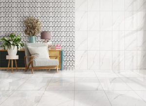 Elyse White Ceramic Floor Tile 1st 430x430mm 2.4m2