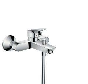 Hansgrohe Logis Square Bath Mixer Chrome