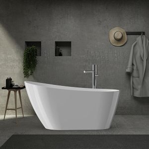 Nuvo Allure Freestanding Acrylic Bath White 1700x720x800