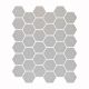 Hexagon Unglazed Grey Porcelain Mosaic 284x324mm