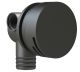 Evox Round Bath Filler & Overflow Black