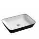 Nuvo Axis Rectangular Counter Top Basin Black 555x400x110mm