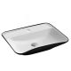 Nuvo Luxe Rectangluar Counter Top Basin Black 555x420x125mm