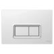 VitrA Loop Rectangular Dual Flush Plate Polished Chrome