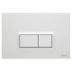 VitrA Loop Rectangular Dual Flush Plate High Gloss White