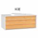 VitrA Frame Single Drawer Wall Hung Vanity Matt White