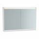 VitrA Frame LED Mirror Cabinet Matt White 1000x175x700mm