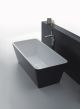 Evox Iris Rectangular Freestanding Bath Gloss Black