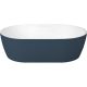 Nuvo Echo Oval Stone Counter Top Basin Navy 550x350x127mm