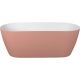 Nuvo Echo Oval Freestanding Arctic Stone Bath Coral 1600x720x580mm