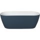 Nuvo Echo Oval Freestanding Stone Bath Navy 1600x720x436mm