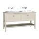 VitrA Valarte Double Drawer Vanity Matt Ivory