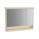 VitrA Valarte LED Mirror Cabinet Matt Ivory 980x175x780mm