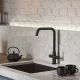 Abode Pronteau Prothia Sink Mixer Quad 3-in-1 Spout Matt Black