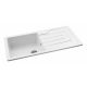 Abode Acton Single Bowl Inset Sink Ceramic White 1000mm