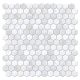 Mixed Grey/beige Hexagon Glass Mosaic 304x302mm