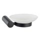 Evox Cappella Round Soap Dish & Holder Stainless Steel Black