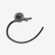 Bodie Lava Round Towel Ring Black