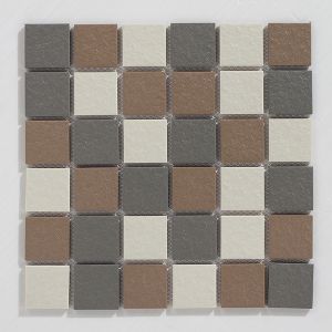 Iced Coffee Brown Slip Resistant Porcelain Mosaic 300x300mm
