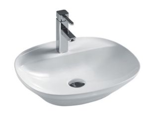 Nuvo Luxe Oval Counter Top Basin White 505x420x120mm