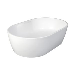 Nuvo Echo Oval Stone Counter Top Basin White 550x350x127mm