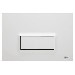 VitrA Loop Rectangular Dual Flush Plate High Gloss White