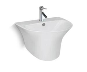 Evox Jasmine Wall-Mounted Basin White 570x495x395mm (Excludes Tap)